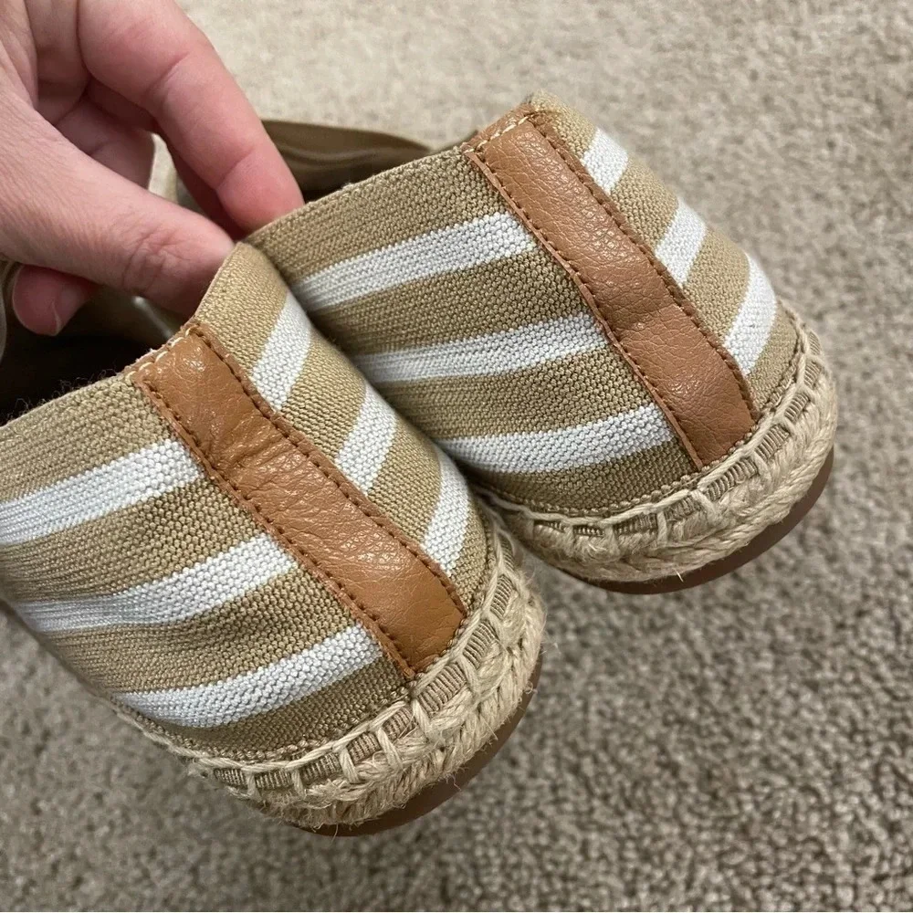 Vionic Coast 356 Valeri Slip On Espadrille Flats Sand Size 8